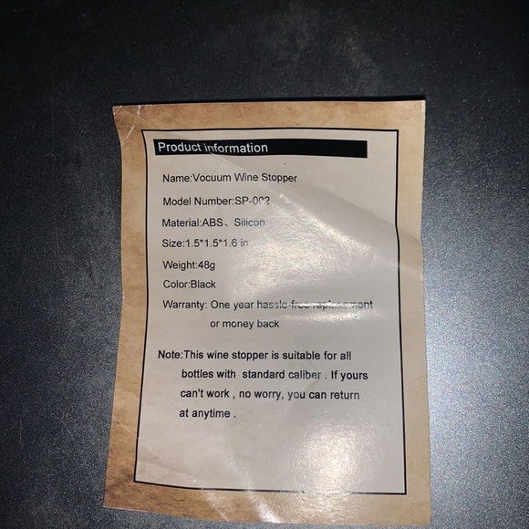 Wine Vacuum Sealer - Picture 4 of 4